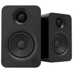Kanto YU 140-Watt Bookshelf Speaker - Pair - Matte Black Vinyl