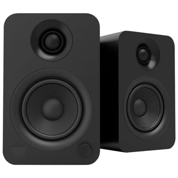 Kanto YU 140-Watt Bookshelf Speaker - Pair - Matte Black Vinyl