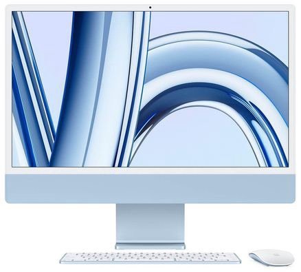 Apple iMac 24″ – Blue Apple M1 Chip – 7-Core GPU – 256GB SSD – 8GB 